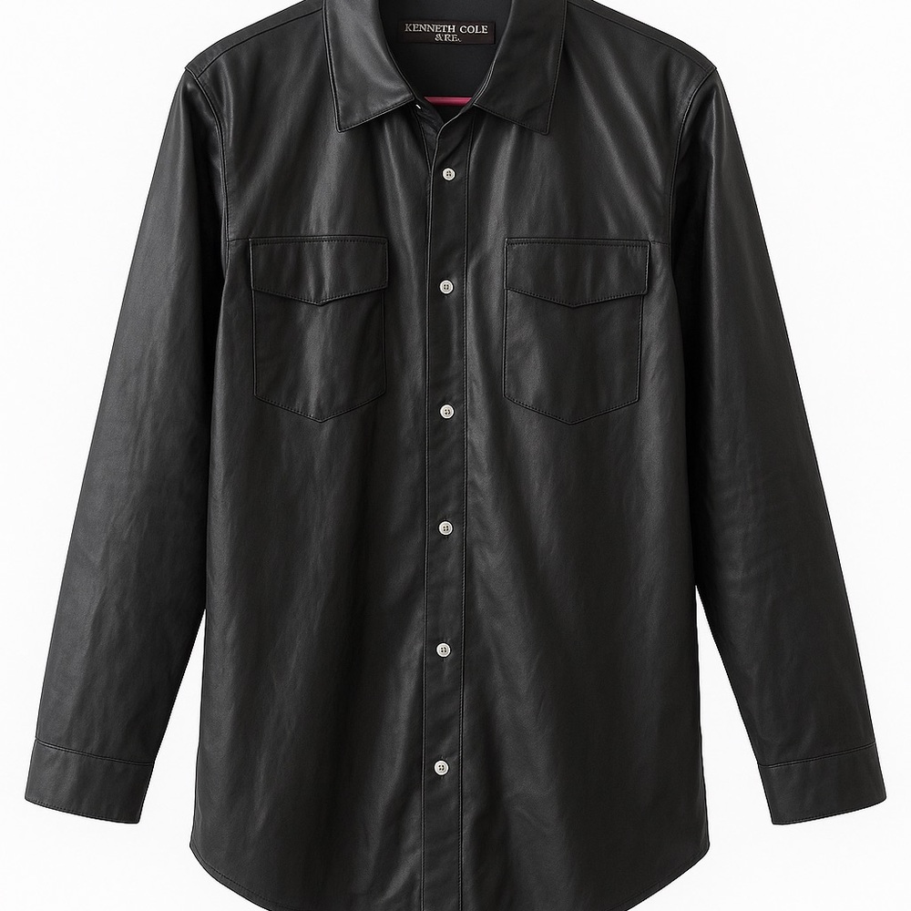 Kenneth Cole Black Trench Coat
